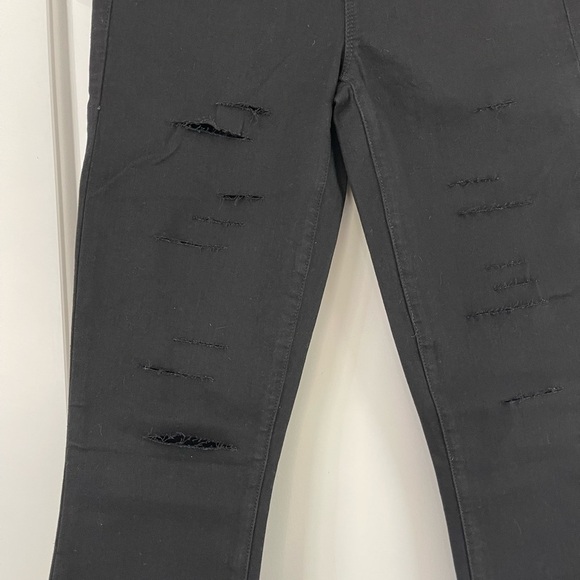 DSTLD Mid-rise Destroyed Denim Skinny Jean Black - 25x28 - Picture 3 of 8